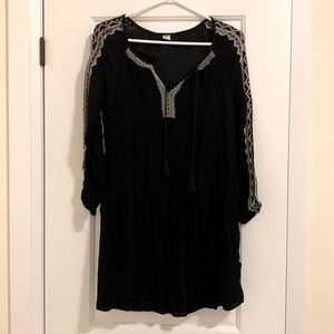 Black Embroidered Dress